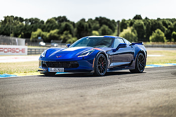 Chevrolet Corvette Grand Sport, 2018, front, car HD wallpaper
