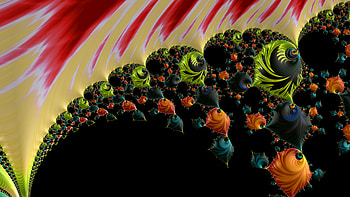 Trippy Psychedelic Fractal, trippy, psychedelic, trance, black, yellow, Abstract, fractal, abstract black HD wallpaper