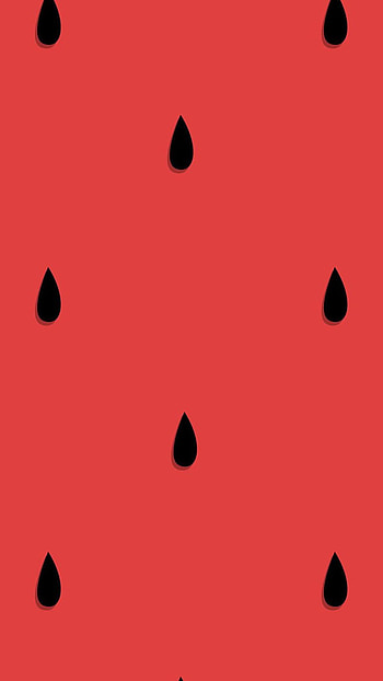 Black dot, watermelon HD phone wallpaper