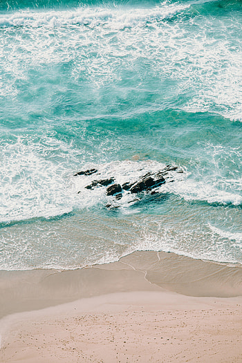 Nature, Sea, Waves, Sand, Rocks, Coast HD phone wallpaper