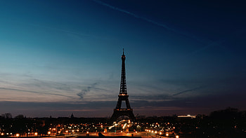 Eiffel Tower Night Time Clear Sky, eiffel-tower, france, paris, world, graphy, sky HD wallpaper