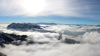 Mountains Cloudy, mountains, cloudy, nature, clouds HD wallpaper