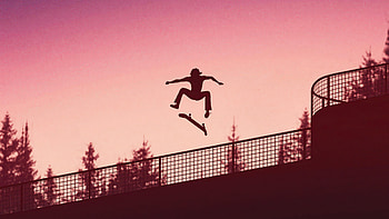 Leap Of Faith, skateboard, skating, artist, artwork, digital-art, deviantart HD wallpaper