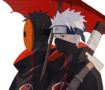 Obito & Kakashi, Obito Uchiha, Kakashi Hatake, Anime, Naruto, Akatsuki (Naruto) HD wallpaper
