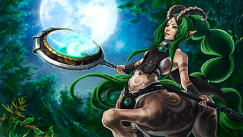 Centaur soraka fan art, League of Legends, Artistic , Fantasy beauty HD wallpaper