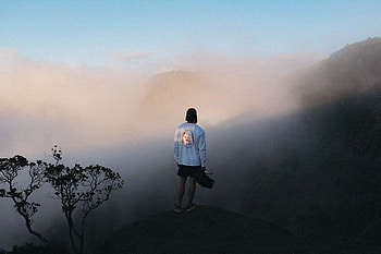 Guy On Travel Adventure , boy, fog, graphy, grapher HD wallpaper