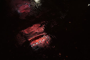 Reflection, Dark, Miscellanea, Miscellaneous, Asphalt, Neon, Puddle HD wallpaper