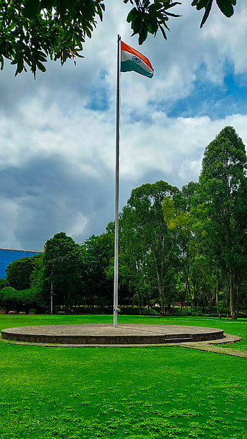Indian Flag, cloud, sky HD phone wallpaper