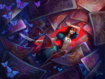 alice madness returns, game, alice in wonderland, cads, red HD wallpaper