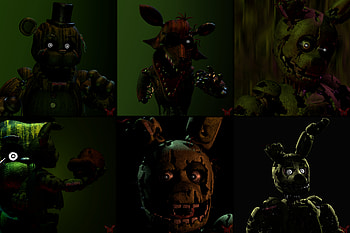Springtrap (Five Nights at Freddy's), video game, Five Nights at Freddy's 3, Five Nights at Freddy's HD wallpaper