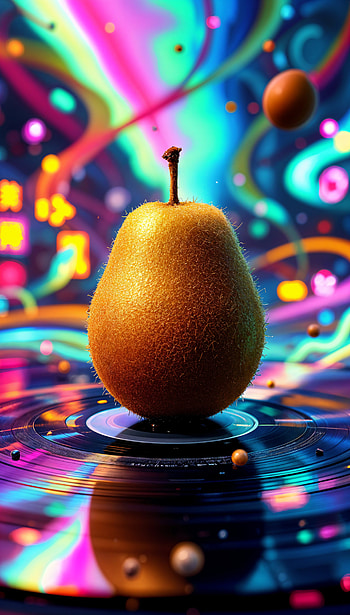 Vibrant Kiwi Dreams: A Unique , vibrant colors, Abstract HD phone wallpaper
