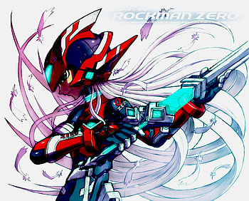 megaman zero, magaman, sword, long hair, future armour HD wallpaper