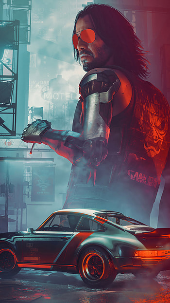 Cyberpunk 2077, Rockerboy Johnny, Mobile , visuals HD phone wallpaper