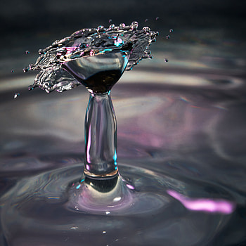 Water, Macro, Spray, Splash, Drop HD phone wallpaper