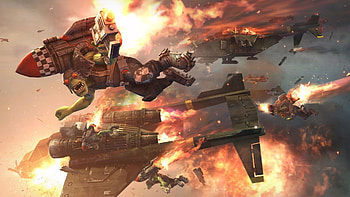 Space Marines And Imperial Guard Vs Orks | HD wallpaper