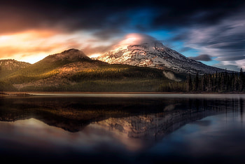 Oregon mountains, Majestic peaks, Natural beauty, Scenic landscapes HD wallpaper
