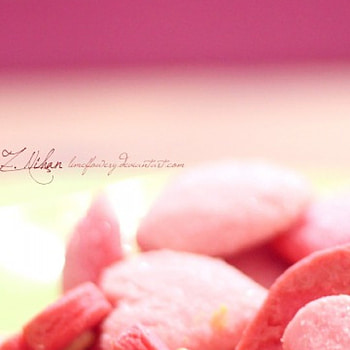 Strawberries Cookies, pink, strawberry, yummy, cookies HD wallpaper