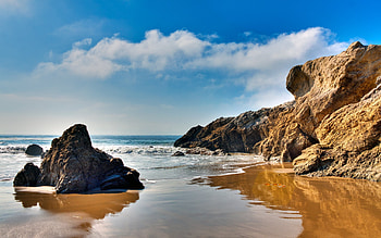Landscape, Beach HD wallpaper