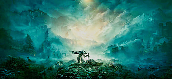 Elden Rings landscape, 4blue, 3wonderful, 2landscape, 1eldenrings HD wallpaper