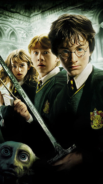 Harry Potter and the Chamber of Secrets (2002) . Moviemania. Harry potter ron, Harry potter movie posters, Harry potter ron and hermione HD phone wallpaper
