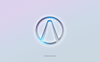 Borderlands logo, cut out 3d text, white background, Borderlands 3d logo, Borderlands emblem, Borderlands, embossed logo, Borderlands 3d emblem HD wallpaper