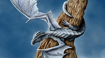 Fantasy, Wood, Tree, Wings, Dragon, Entanglement, Overwest HD wallpaper