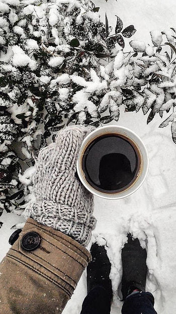 Winter Aesthetic, Coffee Aesthetic HD phone wallpaper