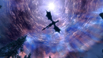 Skyrim Dragon HD wallpaper