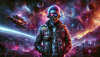 Galactic Marauder: Space Pirate, space pirate, Sci Fi, space, cyberpunk, planet HD wallpaper