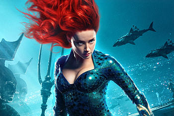 Amber Heard, read head, Mera, Aquaman, 2018 HD wallpaper