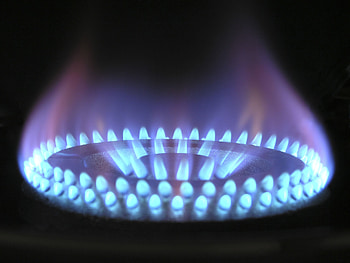 Stove, blue flame, close up, fire HD wallpaper