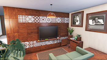 House Flipper 2 Cozy Living Room Design, video game, House Flipper 2 HD wallpaper