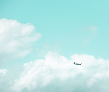 Sky, Clouds, Minimalism, Flight, Plane, Airplane HD wallpaper