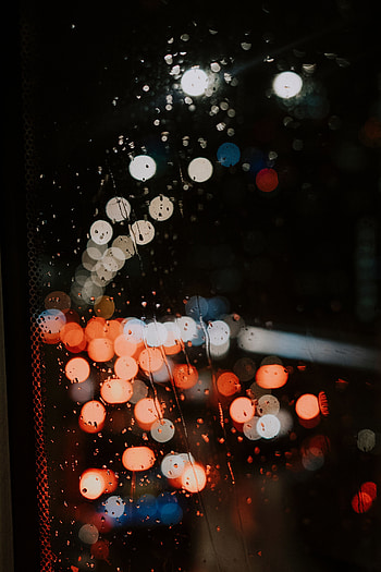 Drops, Macro, Glare, Circles, Glass HD phone wallpaper