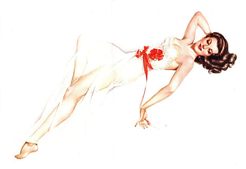 vargas, light, woman, red HD wallpaper
