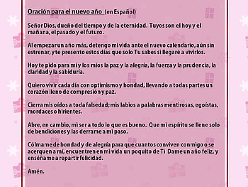 Prayer for the new year (In Spanish), holiday, prayer, new year, religion, celebration HD wallpaper