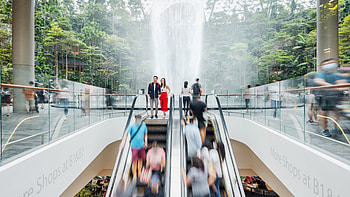 Singapore Changi International Airport Travels, Elevator technology excellence, Vertical transportation solutions HD wallpaper