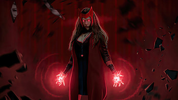 Wanda In Her Glory , wanda-vision, scarlet-witch, tv-shows, superheroes, artstation HD wallpaper