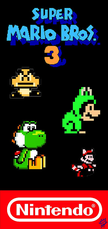 Super Mario 3, Nintendo, Yoshi, Anniversary, 35th HD phone wallpaper
