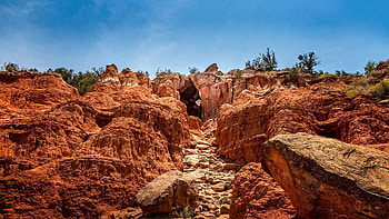 Palo Duro Canyon State Park, Texas, landscape, sky, rocks, usa HD wallpaper