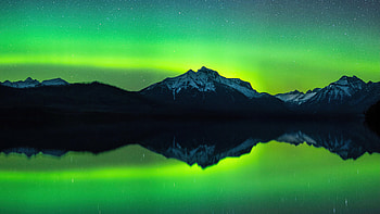 Aurora Borealis From Montana, northern-lights, nature, aurora HD wallpaper