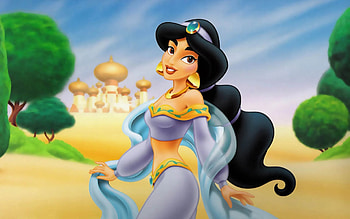 Aladdin and Jasmine, Cartoon , Aladdin and Jasmine cartoon backgrounds HD wallpaper