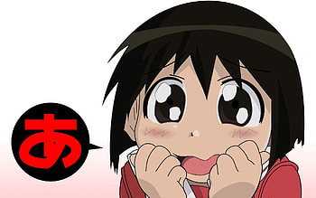 Cartoon, Anime, Hieroglyph, Girl, Large, Big, Eye, Animeshka HD wallpaper