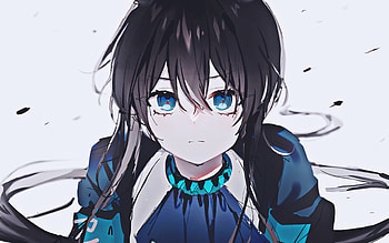 Amiya, blue eyes, ArKnights, manga, artwork, ArKnights characters, protagonist, Amiya ArKnights HD wallpaper