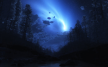 Landscape, Night HD wallpaper