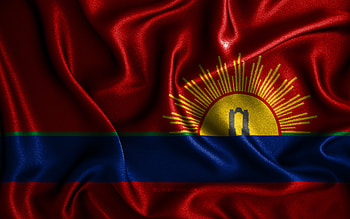 Carabobo flag, , silk wavy flags, Venezuelan states, Day of Carabobo, fabric flags, Flag of Carabobo, 3D art, Carabobo, South America, States of Venezuela, Carabobo 3D flag, Venezuela HD wallpaper
