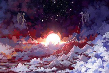 Sleeping Sun, artist, artwork, digital-art, deviantart HD wallpaper
