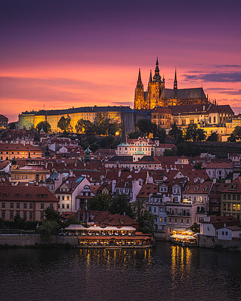 Cities, Architecture, City, Lock, Building, Evening HD phone wallpaper