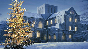an english christmas, winter, religious, holiday, graphy, pretty, snow, tree HD wallpaper