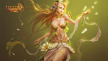 League of Angels (Gaming), Beauty girl, Sylvia and nature, background HD wallpaper